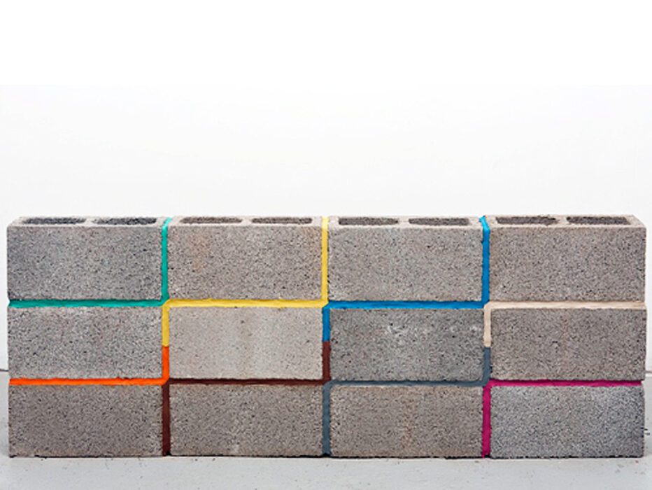 بلوک و بتن رنگی